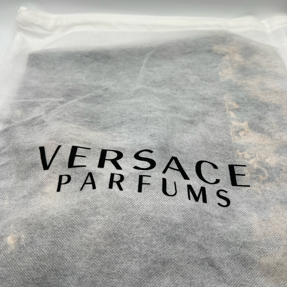 Versace Parfums Black and Gold Weekender Tote Purse Travel Bag NEW Authentic - Picture 5 of 6
